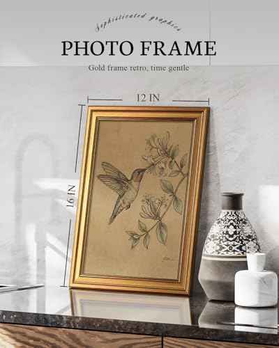 Vintage Gold Framed Wall Art