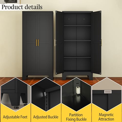 Black Metal Storage Cabinet