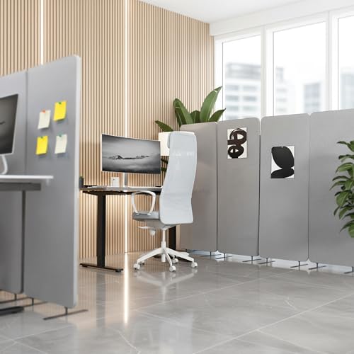 Freestanding 73 x 66 inch Privacy Panel System (3 Count)