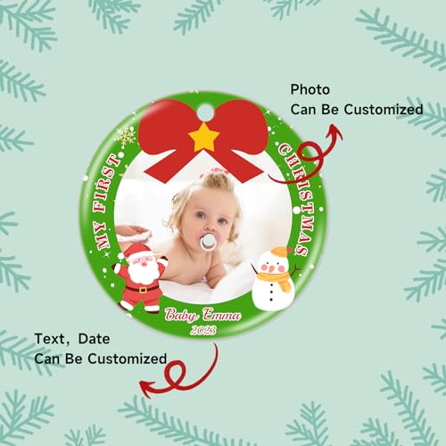 Personalized Baby's First Christmas Ornament 2025