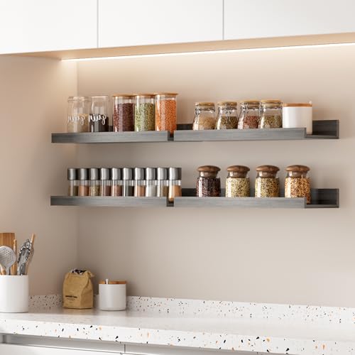 Floating Shelves for Wall Decor and Storage (6 Count)