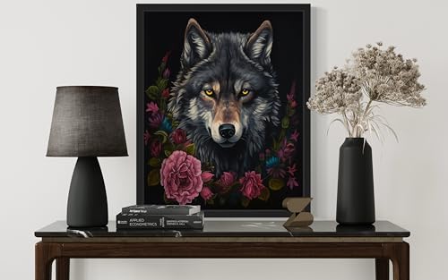 Vintage Wolf Poster Art Print