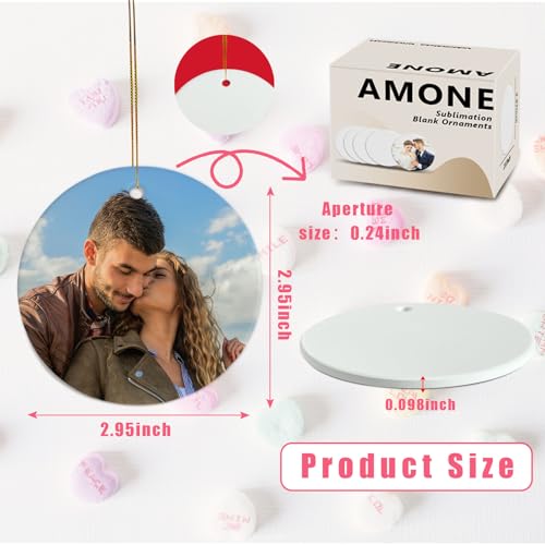 Sublimation Blanks Ornament Bulk 25pcs Personalized Christmas Ornaments Set