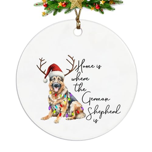 German Shepherd Dog Christmas Ornament
