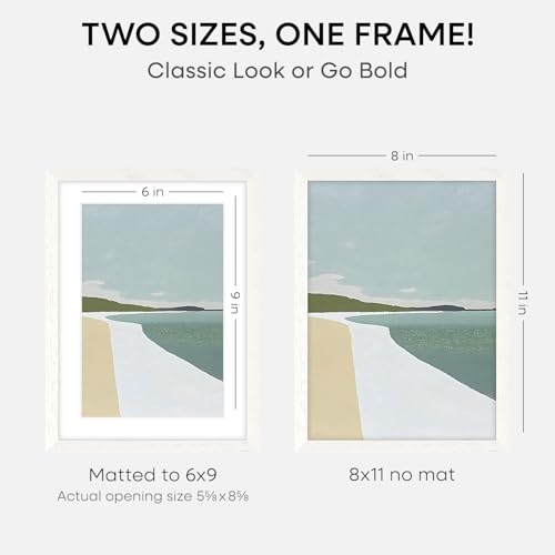 8x11 White Oak Picture Frame