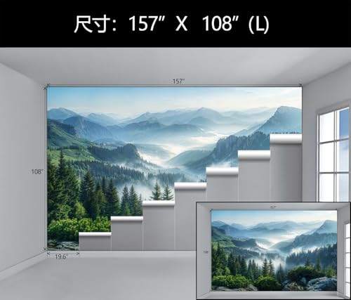 Misty Pine Forest Wall Paper Mural Peel and Stick for Living Room