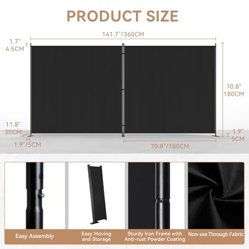 2 Panels Room Divider