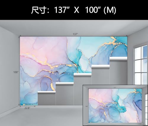 Marble Abstract Peel and Stick Wallpaper Mural for Girl Room Bedroom