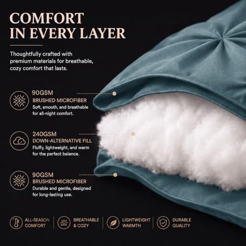 Twin XL Comforter Set Mineral Blue