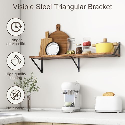 36"W x 10"D Floating Shelves