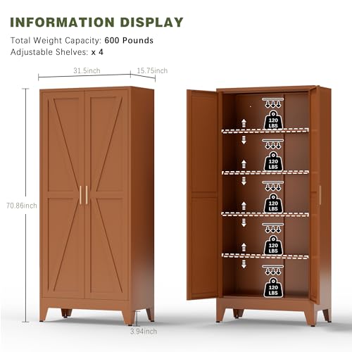5 Tier Metal Kitchen Storage Cabinets