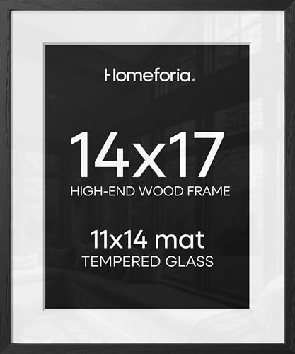 14x17 Black Oak Picture Frame