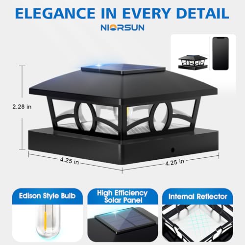 Solar Post Cap Lights (6 Count)