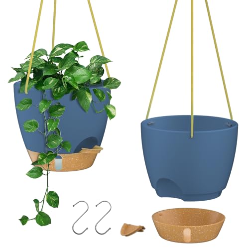 10 Inch Hanging Planters for Indoor Plants & Outdoor (2 Count)
