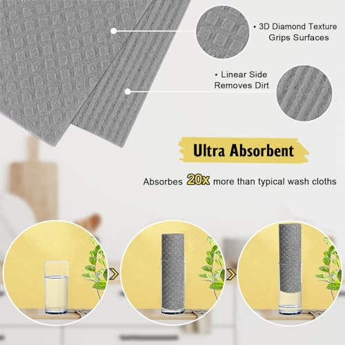 Swedish Dishcloths for Kitchen (10 Count)