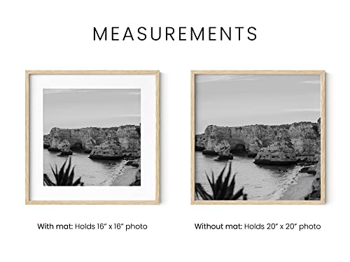 Beige Oak Wood 20x20 Picture Frames (4 Count)