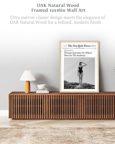 12x16in Where Men Get the Audacity Framed Newspaper Wall Art