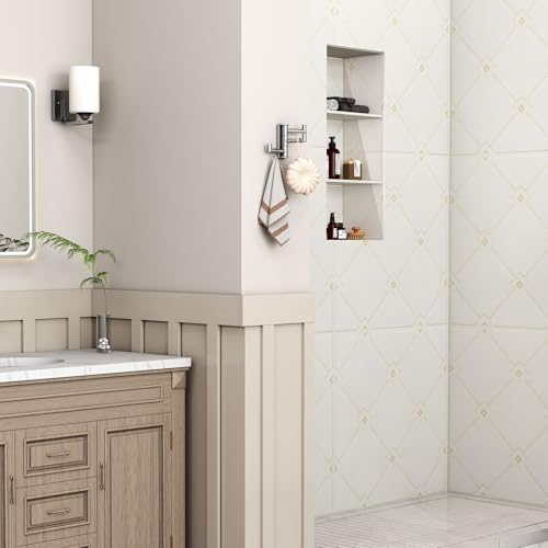 Brushed Nickel Towel Hooks (2 Count)