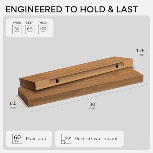 30 Inch Floating Shelves (4 Count)