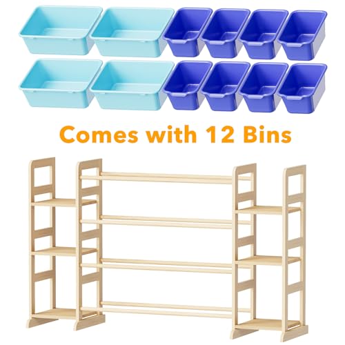Toy Storage Organizer with 6 Shelves and 12 Bins (6 Count)