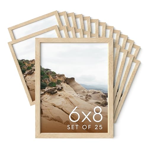 6x8 Natural Oak Wooden Picture Frame