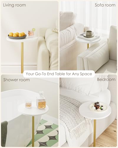 Drink Table Round Side Table for Small Spaces