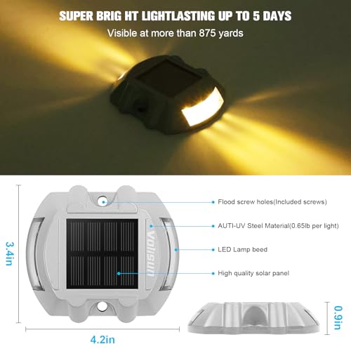 Solar Deck Driveway Dock Lights (20 Count)