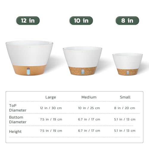 2 Pack 8 Inch Hanging Planters for Indoor Plants (72 Count)