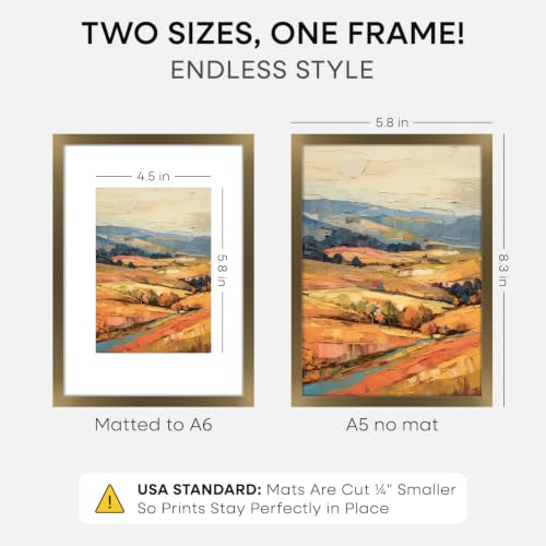 A5 Bronze Picture Frame (2 Count)