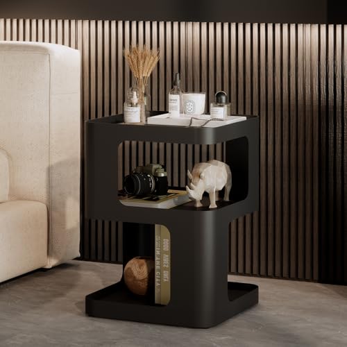 ZHBHHYZ Modern Side Table with Storage for Sofa & Couch