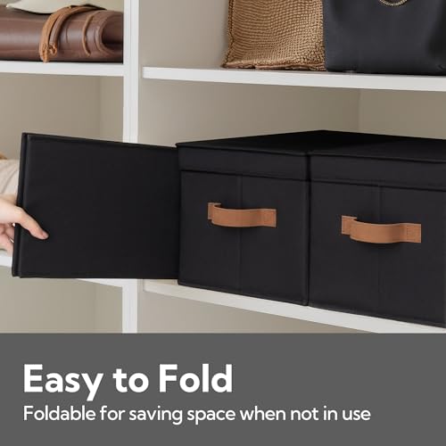 Fabric Storage Bins with Lids (3 Count)