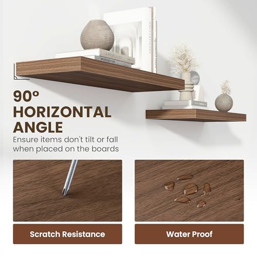 24 Inch Floating Shelves (2 Count)