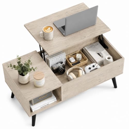 Lift Top Coffee Table with Hidden Storage