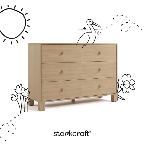 California 6 Drawer Double Dresser