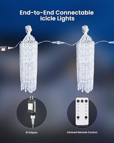 Icicle Lights Outdoor (200 Count)