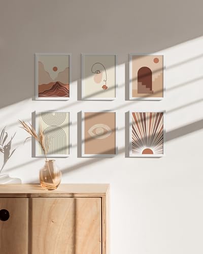 6x8 White Aluminum Frame Set of 6