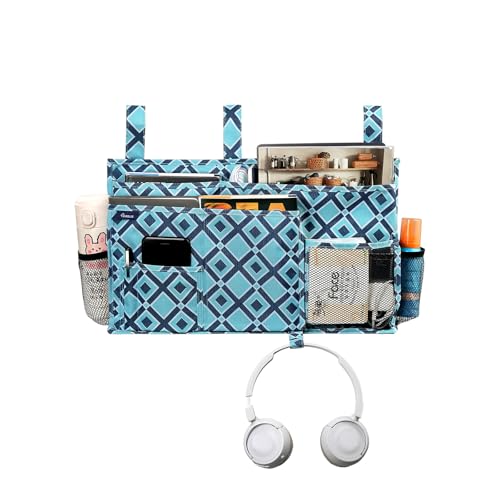 Bedside Caddy Hanging Bed Organizer Storage Bag Pocket for Bunk and Hospital Beds