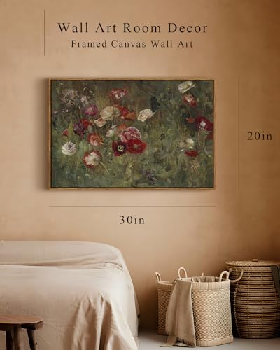 Framed Canvas Wall Art Vintage Decor