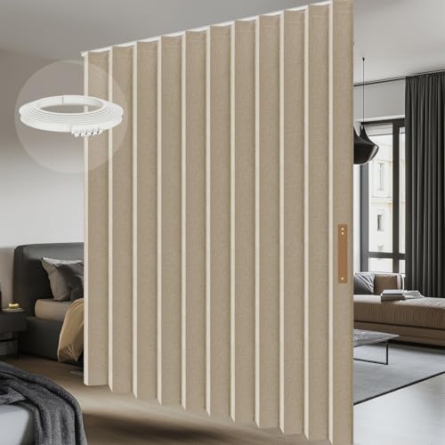 100% Blackout Room Divider Curtains Ceiling Curtain Track Sets Blackout Curtains Ceiling Track for Curtain Flexible Track Curtain Extra Wide