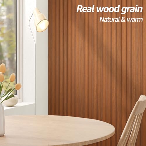 108 x 6 Inch WPC Wood Slat Wall Panels (8 Count)
