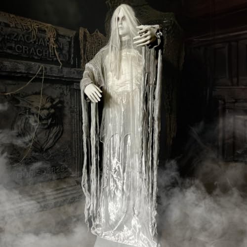 2.6 Ft. Rising Ghost Woman Animatronic with Sound