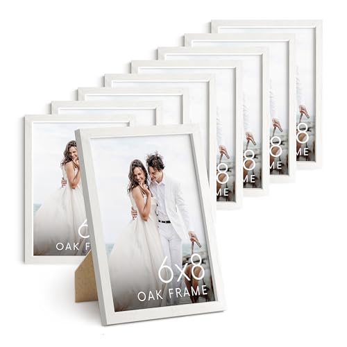 White Oak Wood 6x8 Picture Frames