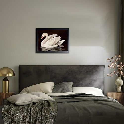 Black Wood Framed Wall Art Canvas Print Home Decor