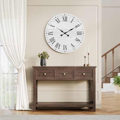 Large Wall Clock with Roman Numeral