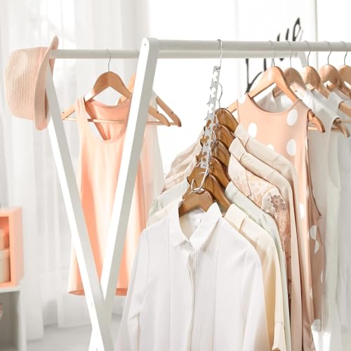 Space Saving Hangers for Clothes 4 Pack (4 Count)