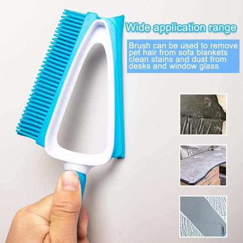 Pet Hair Rubber Brush with Mini Dustpan