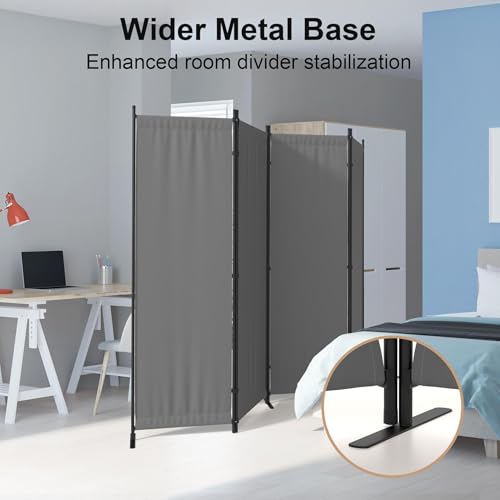 Privacy Screen Room Divider 4 Panel as Dressing Screen