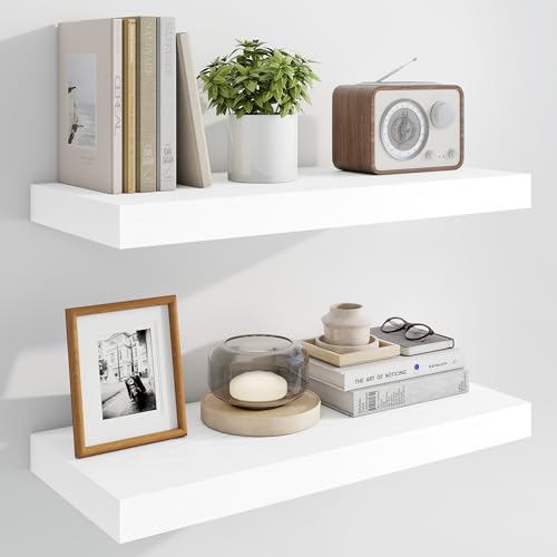 24" Floating Shelves for Wall (2 Count)