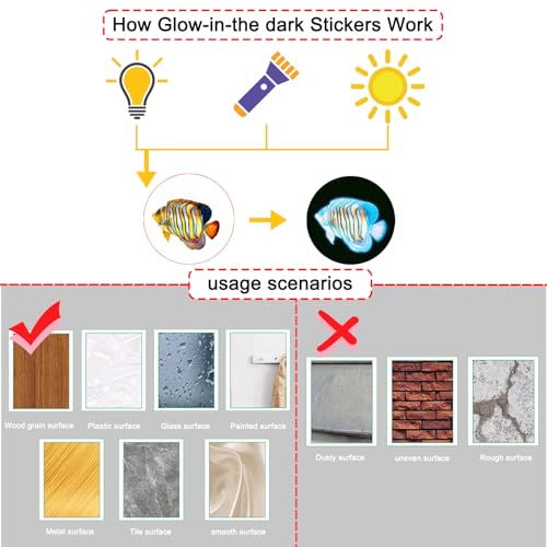 Glow in The Dark Ocean Wall Decals