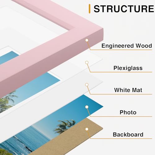 11x14 Picture Frames Set of 9 for Wall Mounting (9 Count)